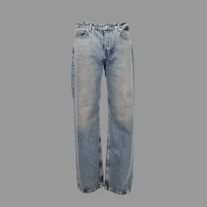 َشلوار جین نیم بگ آبی | Blue Half-Bag Jean | 1011