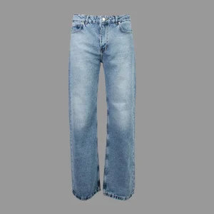َشلوار جین نیم بگ آبی روشن | Light blue Half-Bag Jean | 1012