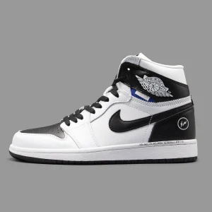 جردن 1 فرگمنت یونین سفید مشکی ساقدار | Nike Air Jordan 1 Fregment Union High top