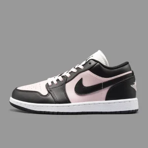 نایکی جردن 1 صورتی مشکی ساق‌کوتاه | Nike Air Jordan 1 Low Pink Foam